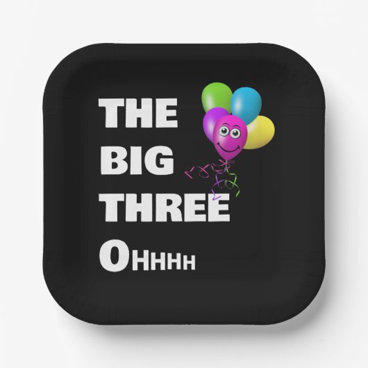 30歳の誕生日パーティーユーモア ペーパープレート (正面)