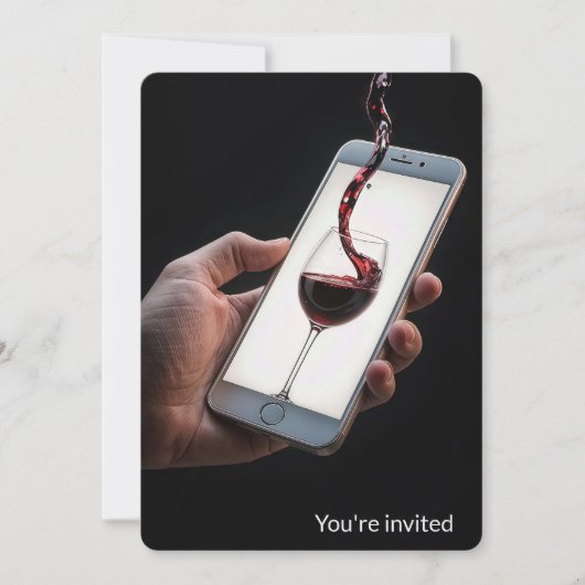 30歳の誕生日パーティーワ頭が切れるイン 招待状 (正面)