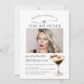 30歳の誕生日パーティー写真エスプレッソ・マルティーニ 招待状 (正面)