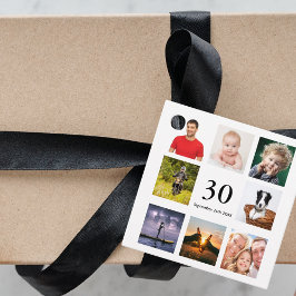 30歳の誕生日パーティー写真コラージュ感謝していガイユー フェイバータグ