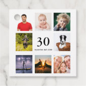 30歳の誕生日パーティー写真コラージュ感謝していガイユー フェイバータグ (正面)