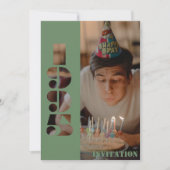 30歳の誕生日パーティー写真生まれ1995招待状 招待状 (正面)