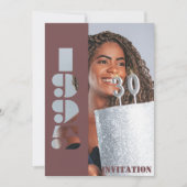 30歳の誕生日パーティー写真生まれ1995赤招待状 招待状 (正面)