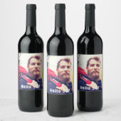 30歳の誕生日パーティー写真男おもしろい ワインラベル (ボトル)
