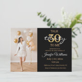 30歳の誕生日パーティー写真 招待状 (スタンド正面)