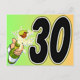 30歳の誕生日パーティー商品 インビテーションポストカード