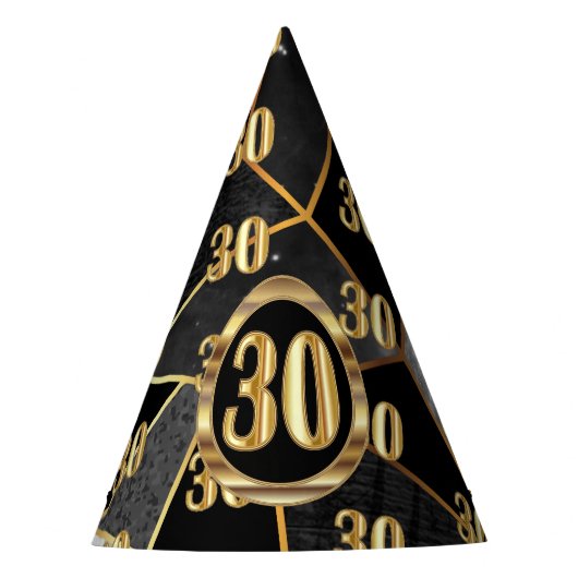 30歳の誕生日パーティー帽子 パーティーハット (正面)