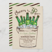 30歳の誕生日パーティー招待状 招待状 (正面/裏面)