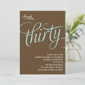 30歳の誕生日パーティー招待状 招待状 (スタンド正面)