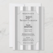 30歳の誕生日パーティー招待状、3段のケーキ 招待状 (裏面)