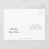 30歳の誕生日パーティー日付を保存Chalkboard 案内ポストカード (裏面)