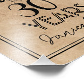 30歳の誕生日パーティー標識 フォトプリント (角)