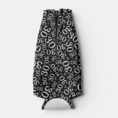 30歳の誕生日パーティー番号パターン白黒 ボトルクーラー (裏面)