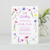 30歳の誕生日パーティー紫野花草原 招待状 (スタンド正面)