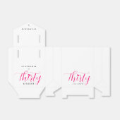 30歳の誕生日パーティー30ピンク30歳の文字 フェイバーボックス (折り畳みなし)