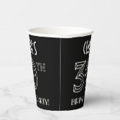 30歳の誕生日パーティー:アールデコスタイル+名前をカスタムする 紙コップ (右)