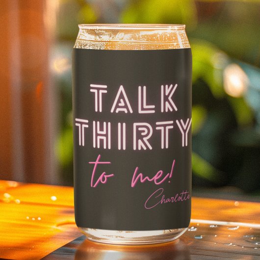 30歳の誕生日パーティー ガラス缶