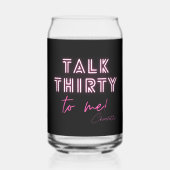 30歳の誕生日パーティー ガラス缶 (正面)