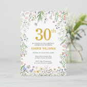 30歳の誕生日パーティー ガーデン 招待状 (スタンド正面)