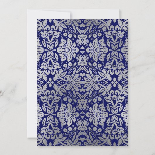 30歳の誕生日パーティー – シルバーブ王室のルー 招待状 (裏面)