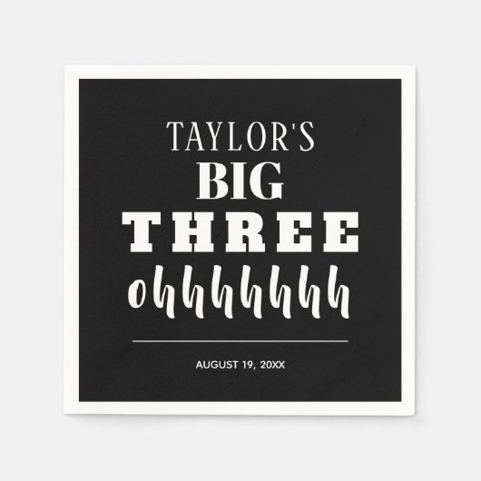 30歳の誕生日パーティー スタンダードカクテルナプキン (正面)