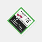 30歳の誕生日パーティー スタンダードカクテルナプキン (角)