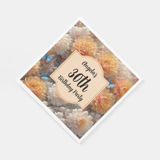 30歳の誕生日パーティー スタンダードランチョンナプキン (角)