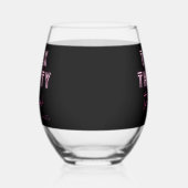 30歳の誕生日パーティー ステムなしワイングラス (左)