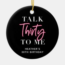 30歳の誕生日パーティー セラミックオーナメント