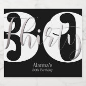 30歳の誕生日パーティー ビールラベル (シングルラベル)