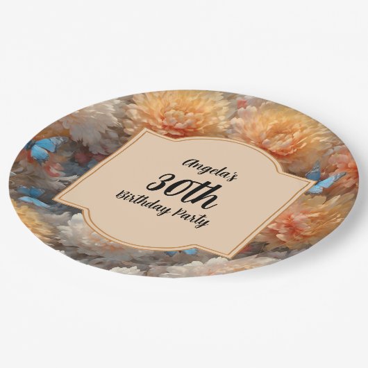 30歳の誕生日パーティー ペーパープレート (アングル)