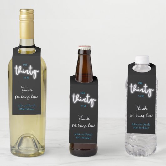 30歳の誕生日パーティー ボトルネックタグ (インサイチュ)