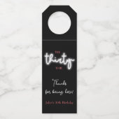 30歳の誕生日パーティー ボトルネックタグ (正面)