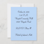 30歳の誕生日パーティー 招待状 (裏面)