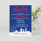 30歳の誕生日パーティー 招待状 (スタンド正面)