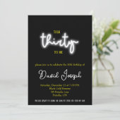 30歳の誕生日パーティー 招待状 (スタンド正面)