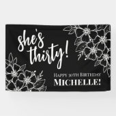 30歳の誕生日パーティー 横断幕 (横)