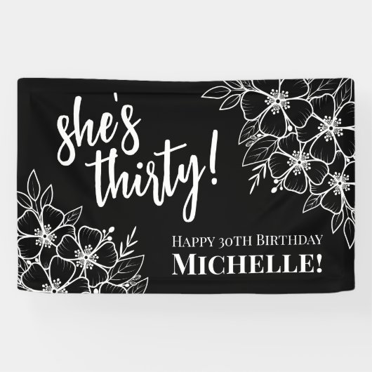 30歳の誕生日パーティー 横断幕 (横)