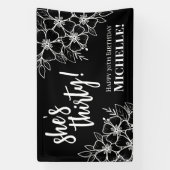 30歳の誕生日パーティー 横断幕 (縦)