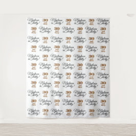 30歳の誕生日パーティー 背景 ステップアンドリピート タペストリー