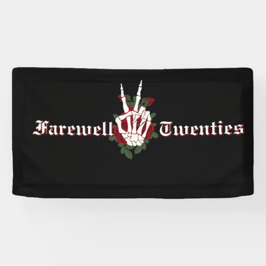 30歳の誕生日パーティー- RIP 20s20代の葬儀 横断幕 (横)