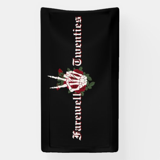 30歳の誕生日パーティー- RIP 20s20代の葬儀 横断幕 (縦)