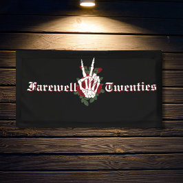 30歳の誕生日パーティー- RIP 20s20代の葬儀 横断幕