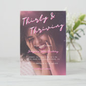 30歳の誕生日パーティー Thirty & Thriving 30歳の誕生日パーティー 招待状 (スタンド正面)