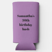 30歳の誕生日パーティーSeltzer Ca スリム缶クーラー (裏面)