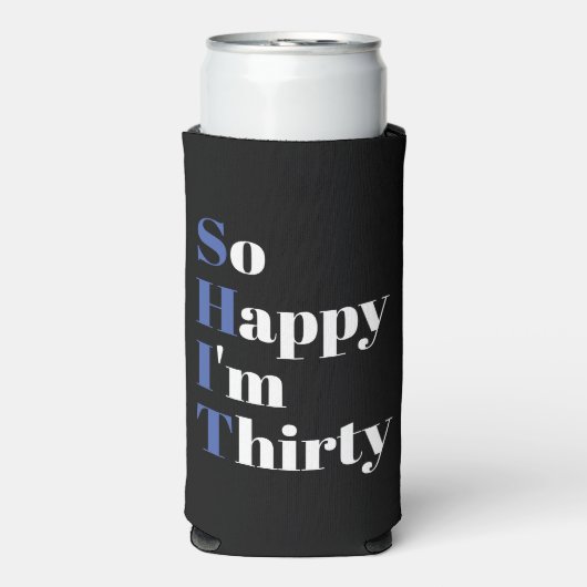 30歳の誕生日パーティーSeltzer Ca スリム缶クーラー (Seltzer正面)