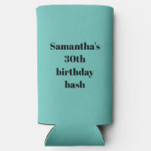 30歳の誕生日パーティーSeltzer Ca スリム缶クーラー (裏面)