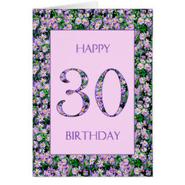 30歳の誕生日パープルデイジー