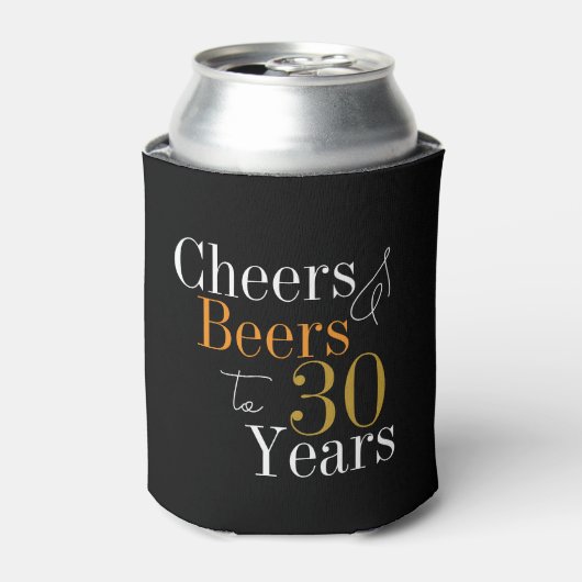 30歳の誕生日ビールと応援パーティー 缶クーラー (缶正面)
