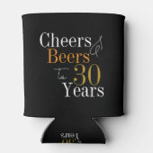 30歳の誕生日ビールと応援パーティー 缶クーラー (裏面)
